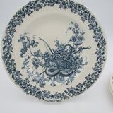 6 Longwy Louis XVI flat plates