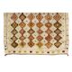 Antique Handmade Turkish Tulu Rug with Geometric Design, 100% Wool