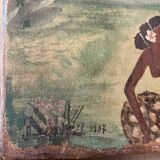 Old painting Tahiti 1937