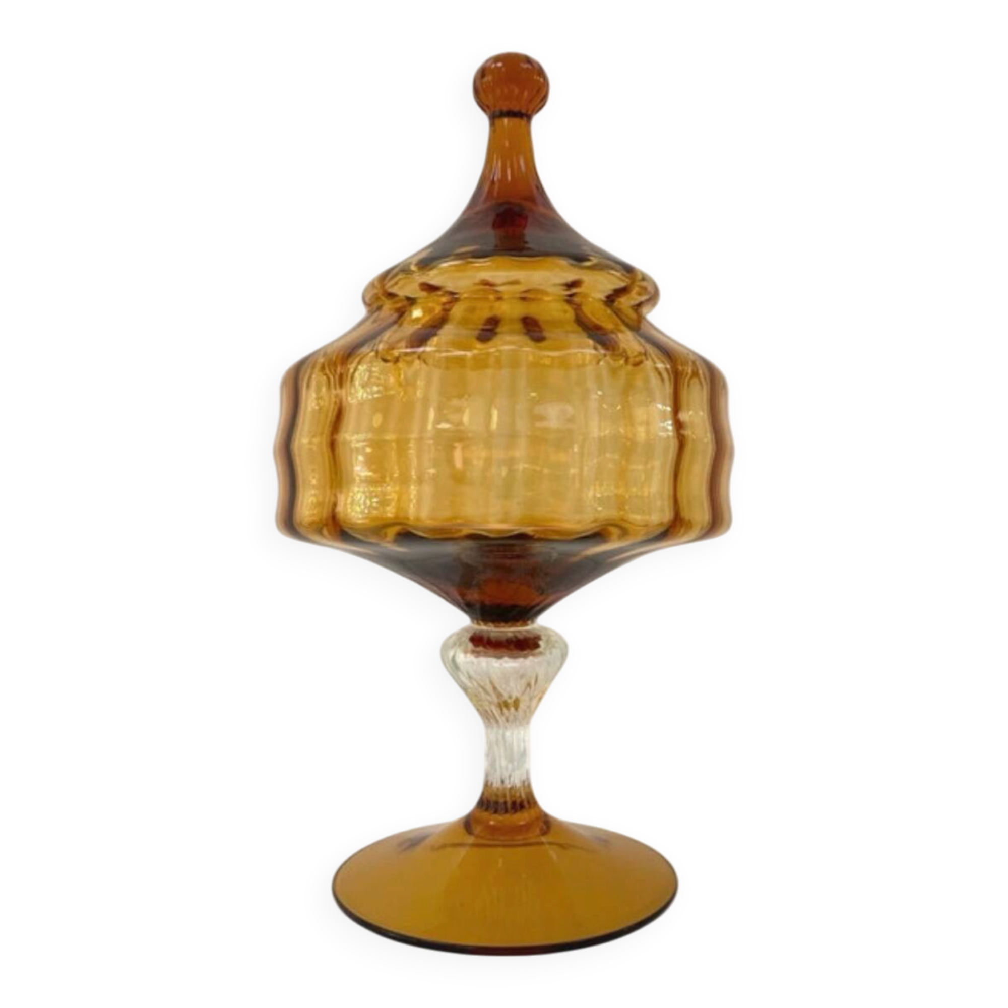 Amber glass dragée / sweet box Empoli (Italy) - Years