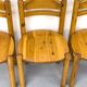Pine dining chairs in the style of Rainer Daumiller, 1970s, set of 6.