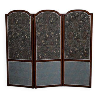 Fabric screen, mahogany and rosewood – 1900
