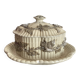 Antique Villeroy & Boch butter or sugar dish, late 19th century