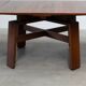 Square extendable dining table by Silvio Coppola for Bernini