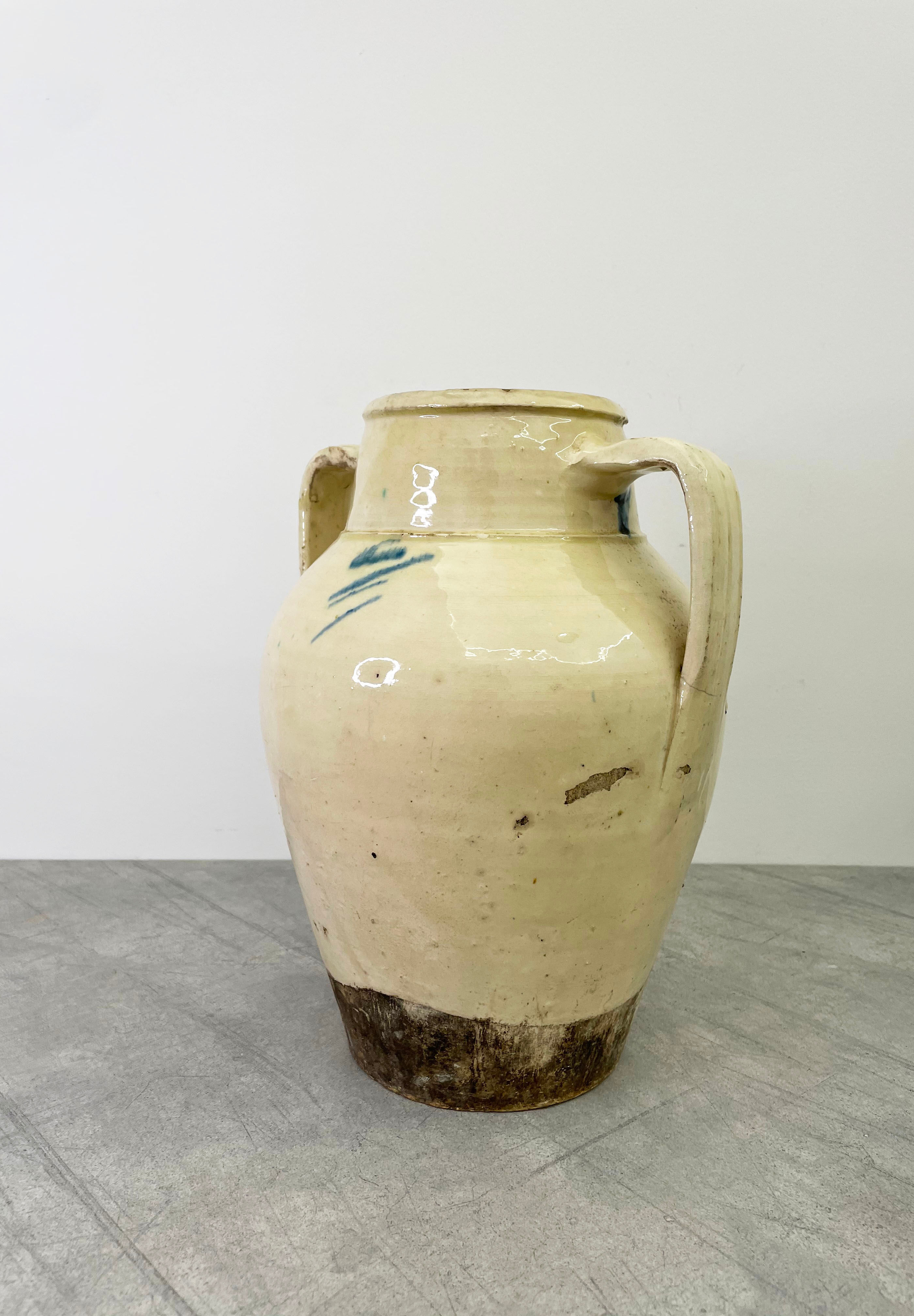 Antique tree of life confit pot