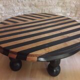 Brutalist coffee table, attributed to Charles Dudouyt