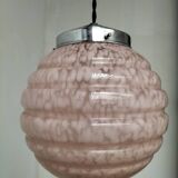 pink opaline pendant light