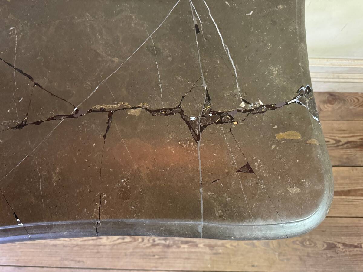 Transitional console in carved and gilded wood, France, 18th century