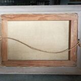 oil painting on canvas vintage floral decoration frame Montparnasse