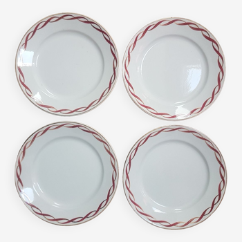 Set of 4 plates badonvillea