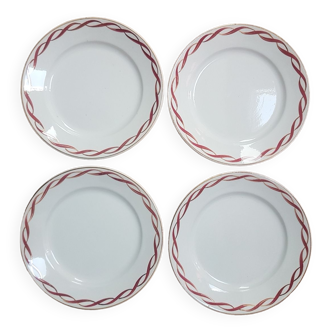 Lot de 4 assiettes badonvilliers