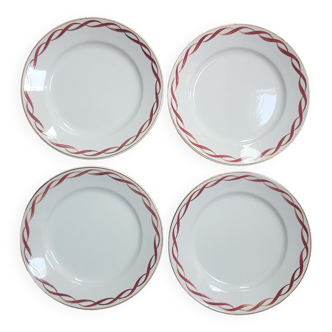 Set of 4 plates badonvillea