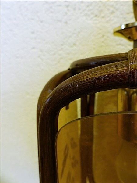 Vintage rattan hanging lamp 60