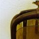 Vintage rattan hanging lamp 60