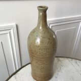 Ceramic bottle / stoneware / pottery vintage 70s signed