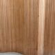 Vintage wooden wavy screen by Baumann