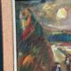 Original Swedish Oil on Panel – “Landscape with Figures” by Lars Niklasson