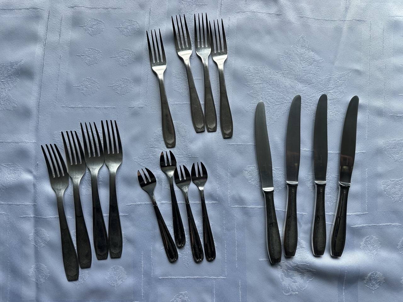 Table service 16 pieces – 4 people – Christofle / Alfénide – 1970s