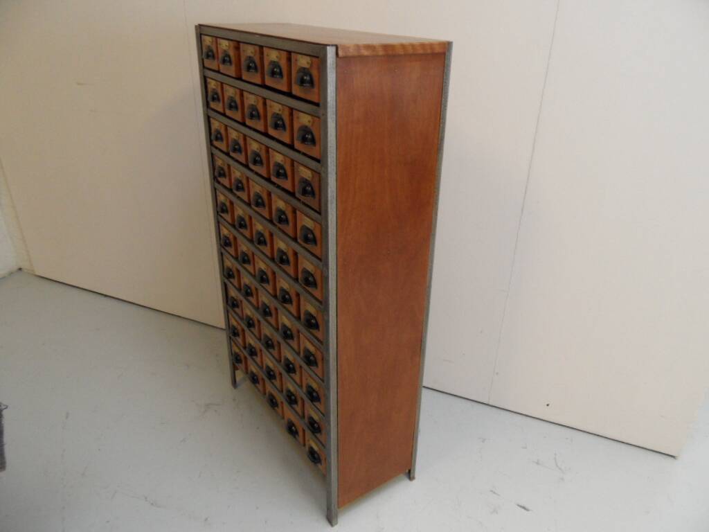 Vintage filing cabinet with 45 drawers