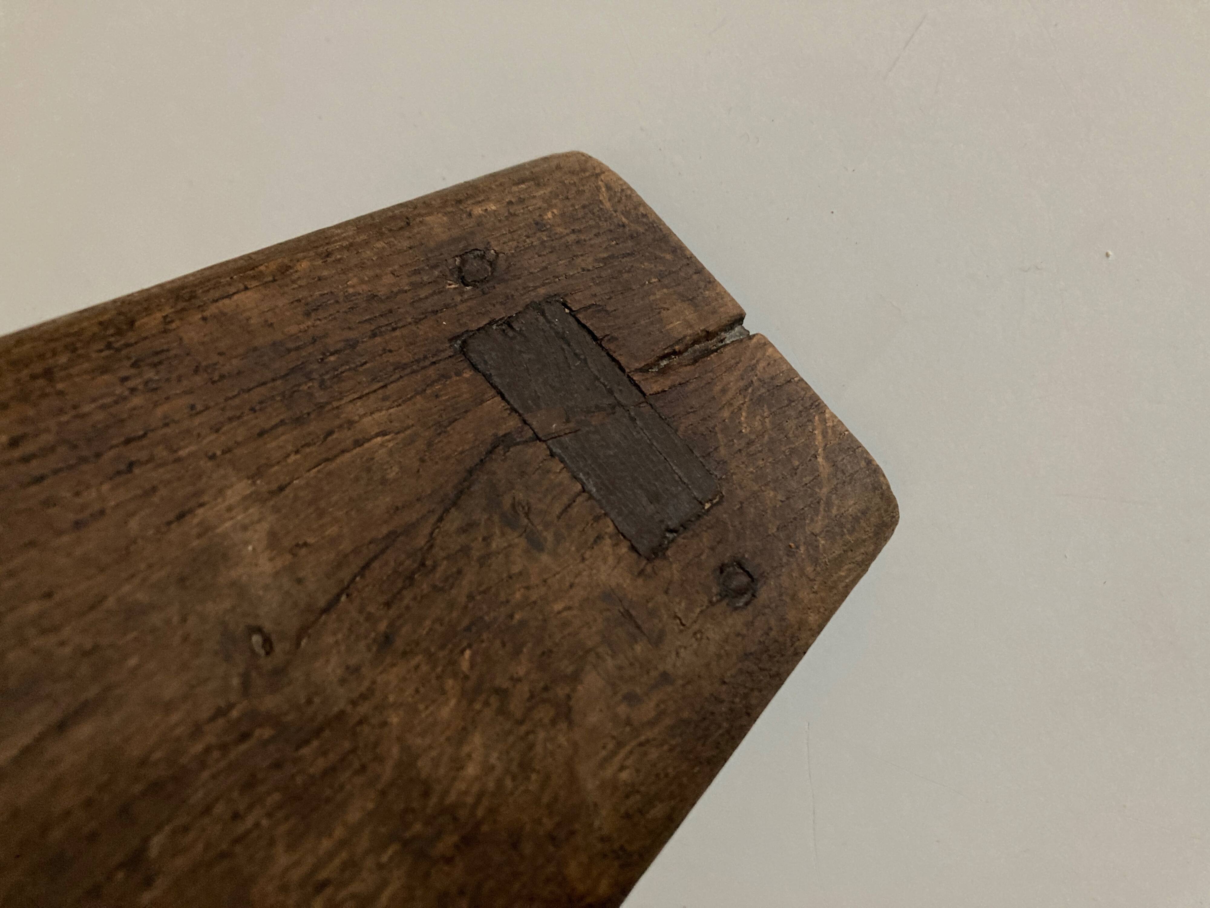 Folk art country bench/shelf, early 20th century