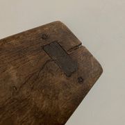 Banc de campagne étagère art populaire début 20e