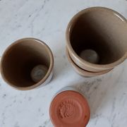 Lot de 4 verres en grès