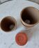 Lot of 4 sandstone glasses