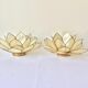 Candlestick flower in brass
