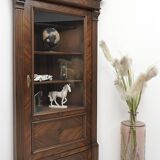 Antique French corner bookcase. After professional renovation.
