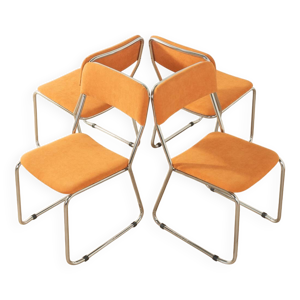 Chaises chromées vintage