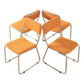 Chaises chromées vintage des années 1970