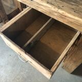 Established old industrial carpenter's wood