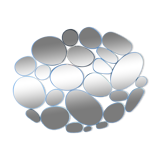 Oval mirror 65x50cm