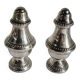 Salt and Pepper Shaker Set in Silver-Plated Metal