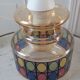 Colored glass pendant lamp 70s