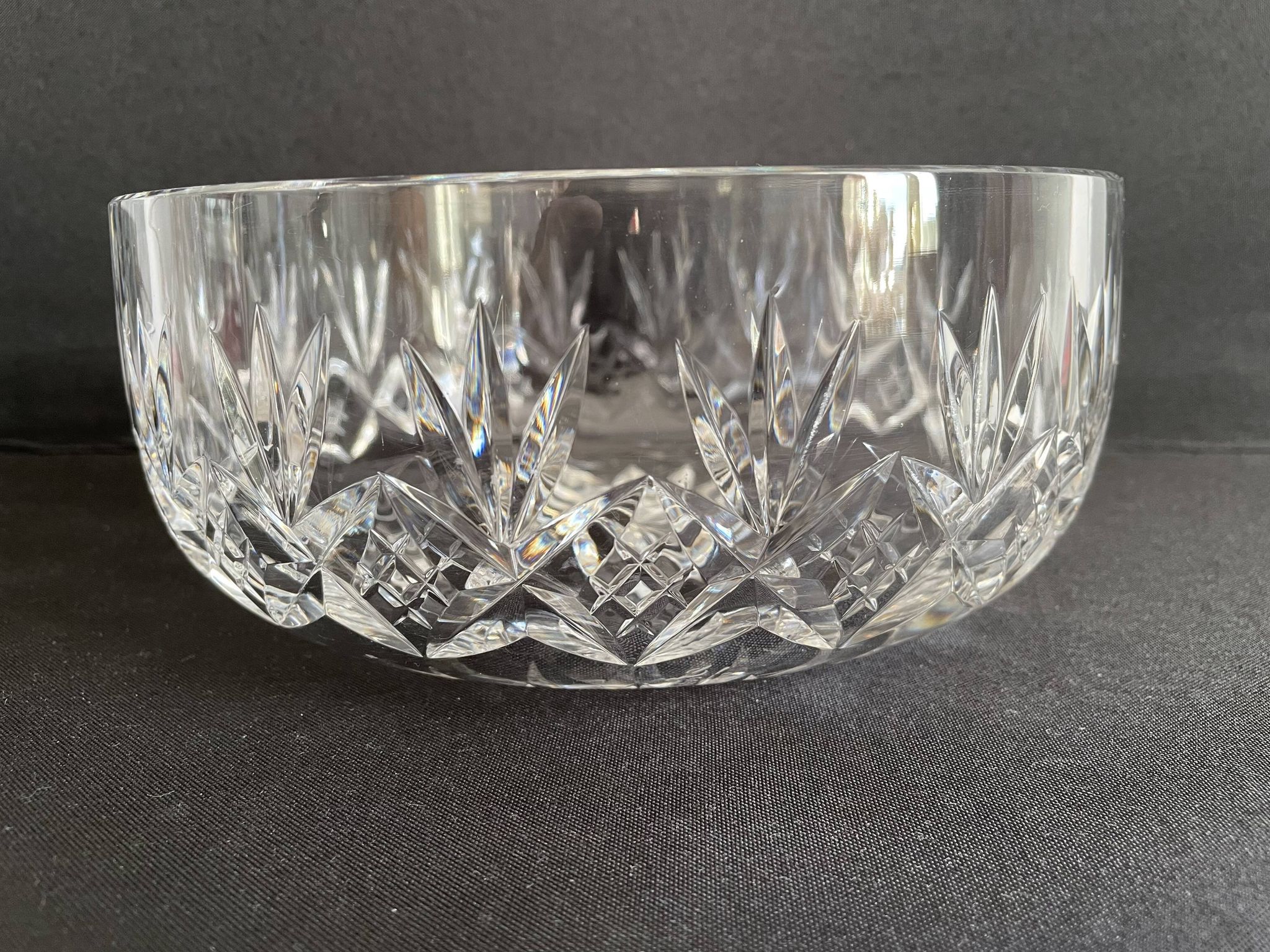 Crystal de Sèvres salad bowl in cut crystal