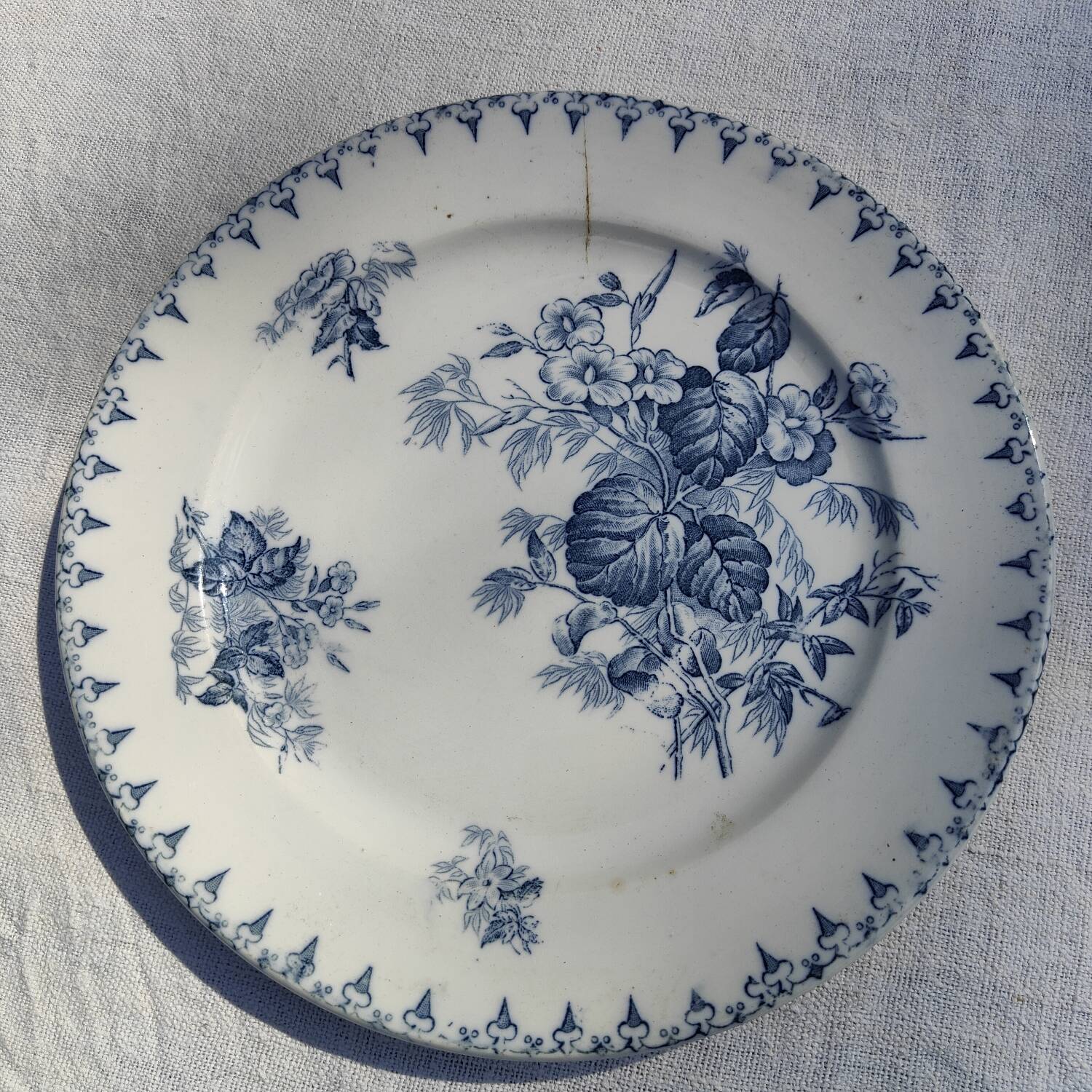 3 iron earth plates U&C Sarreguemines