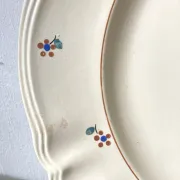 Set of three serving dishes Digoin Sarreguemines, Arromanches, around 1950
