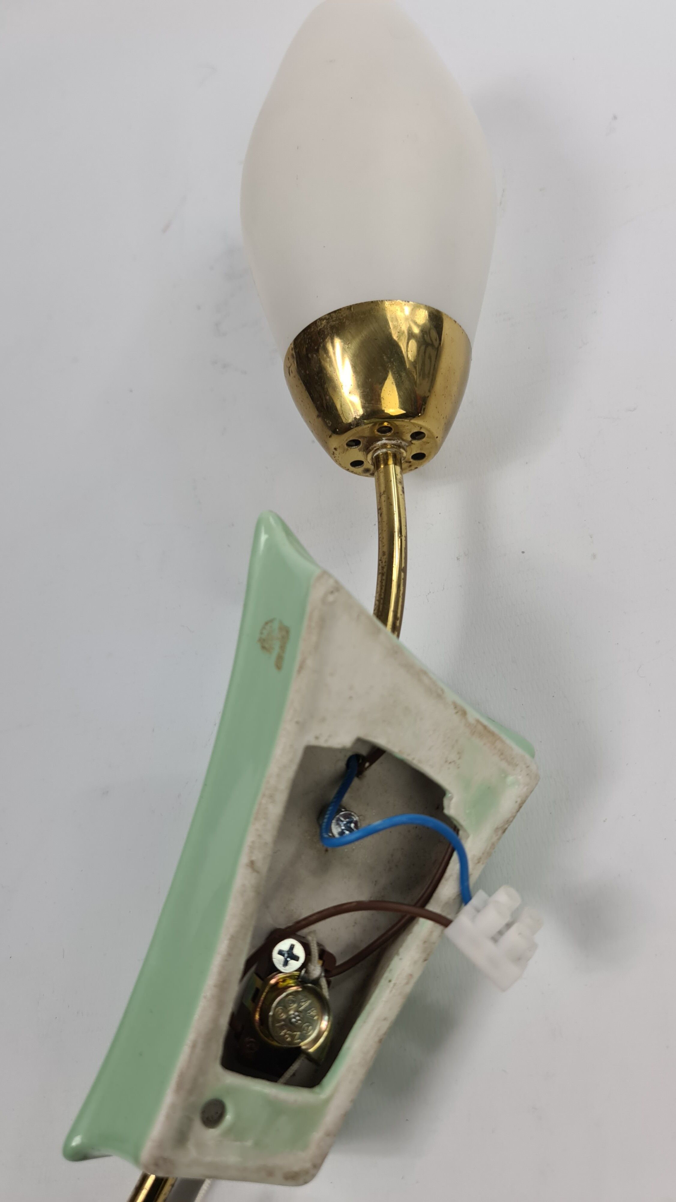 Vintage 50s ceramic wall light/sconce