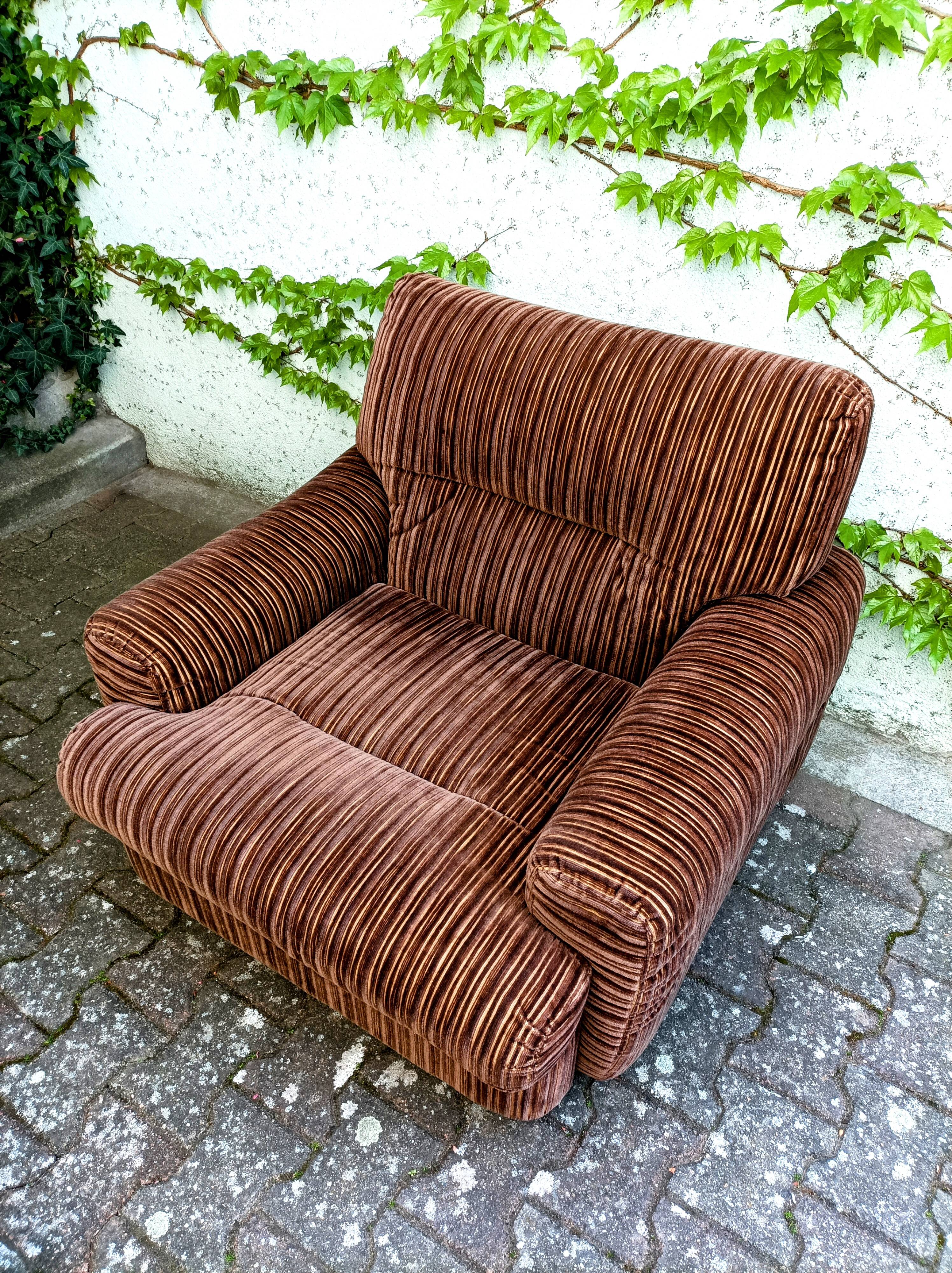 Corduroy armchair