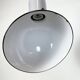 Industrial Grey Enamel Factory Pendant Lamp, 1960s