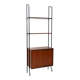 Modular bookcase with metal uprights by Amma Torino, 1960s