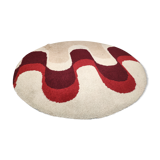 Round carpet in circa wool 70 psychedelic 150cm