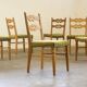 Chaises de salle à manger en chêne danois moderniste brutaliste des années 1960 dans le style de Henning Kjærnulf.