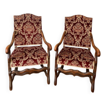 Antique pair of armchairs
