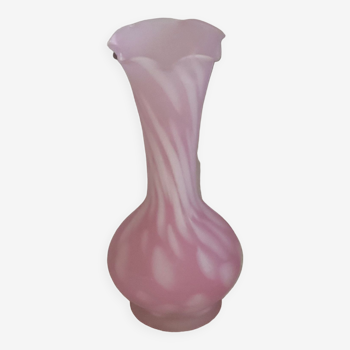 Vase frosted glass paste