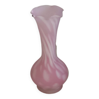 Vase frosted glass paste