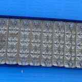 12 porte couteau cristal taillé pointe diamant