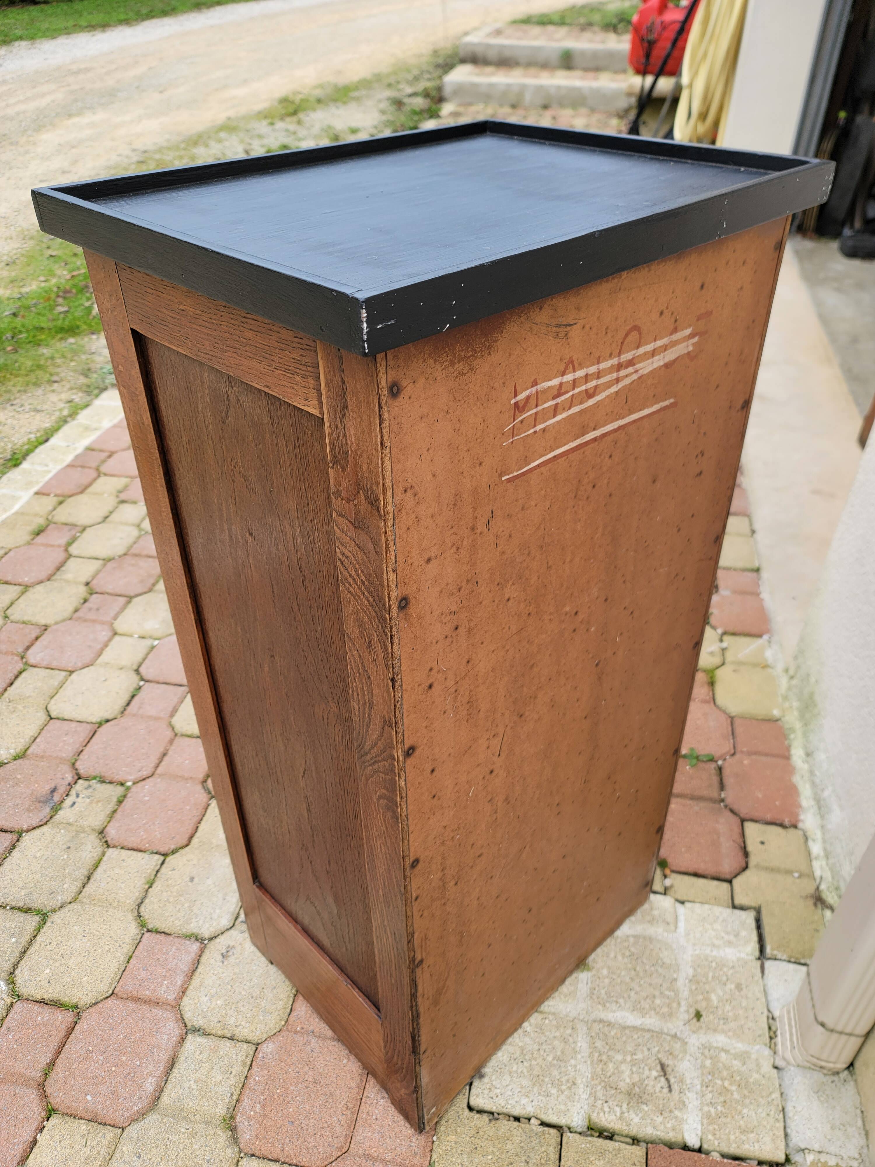 Vintage curtain binder cabinet