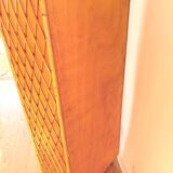 Vintage rattan chest of drawers